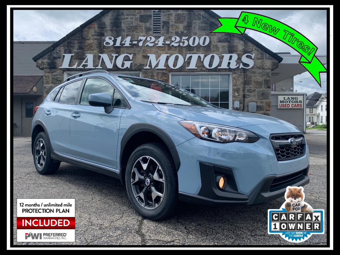 2018 Cool Gray Khaki /Black Subaru Crosstrek 2.0i Premium (JF2GTACC9J8) with an 2.0L L4 DOHC 16V engine, Automatic transmission, located at 821 Market Street, Meadville, PA, 16335, (814) 724-2500, 41.641064, -80.152435 - Photo#0