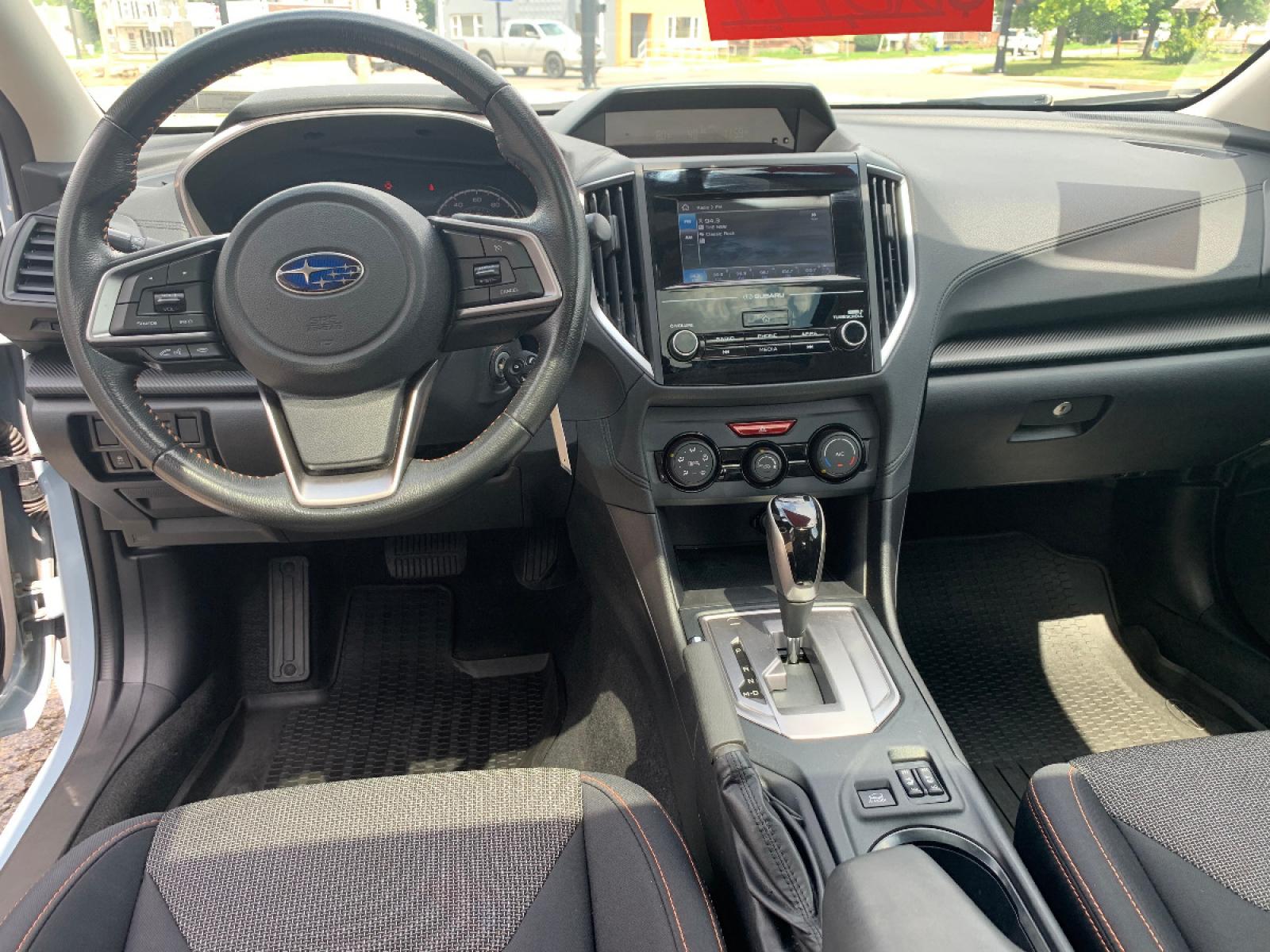 2018 Cool Gray Khaki /Black Subaru Crosstrek 2.0i Premium (JF2GTACC9J8) with an 2.0L L4 DOHC 16V engine, Automatic transmission, located at 821 Market Street, Meadville, PA, 16335, (814) 724-2500, 41.641064, -80.152435 - EXTREMELY clean, CARFAX 1-owner vehicle!! Power windows & locks, keyless entry, X-Mode, 17" alloy wheels, Subaru STARLINK Multimedia system with AUX/USB/BT, front/rear floor mats, fold down rear seats, privacy tinted rear windows, roof rack, rear backup camera, power moon roof, fog lamps, and NEW T - Photo #13