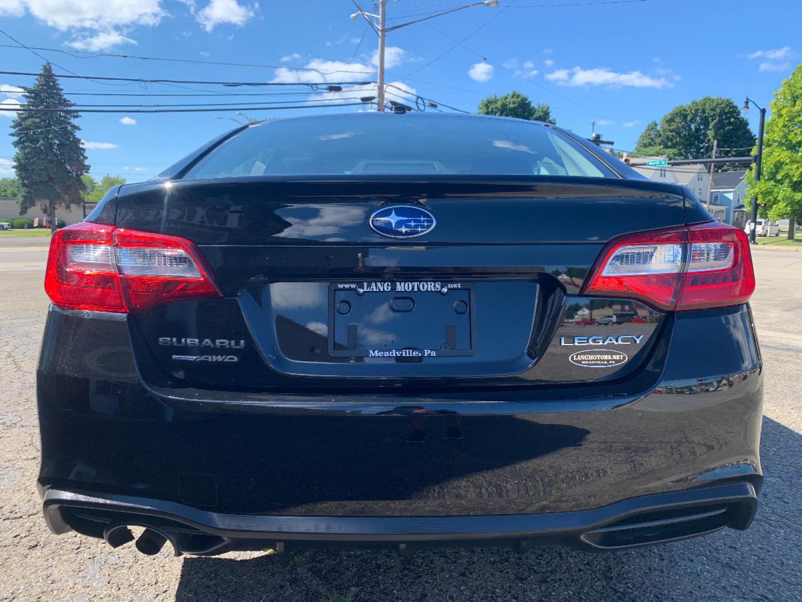 2019 Crystal Black Silica /Black Subaru Legacy 2.5i (4S3BNAB67K3) with an 2.5L H4 SOHC 16V engine, CVT transmission, located at 821 Market Street, Meadville, PA, 16335, (814) 724-2500, 41.641064, -80.152435 - EXTREMELY clean, CARFAX 1-owner vehicle!! Power windows & locks, keyless entry, Subaru STARLINK Multimedia system with XM/AUX/USB, front/rear floor mats, fold down rear seats, rear backup camera, EyeSight Driver Assist Technology(adaptive cruise), Lane Departure Warning, stability control, Forward C - Photo #5